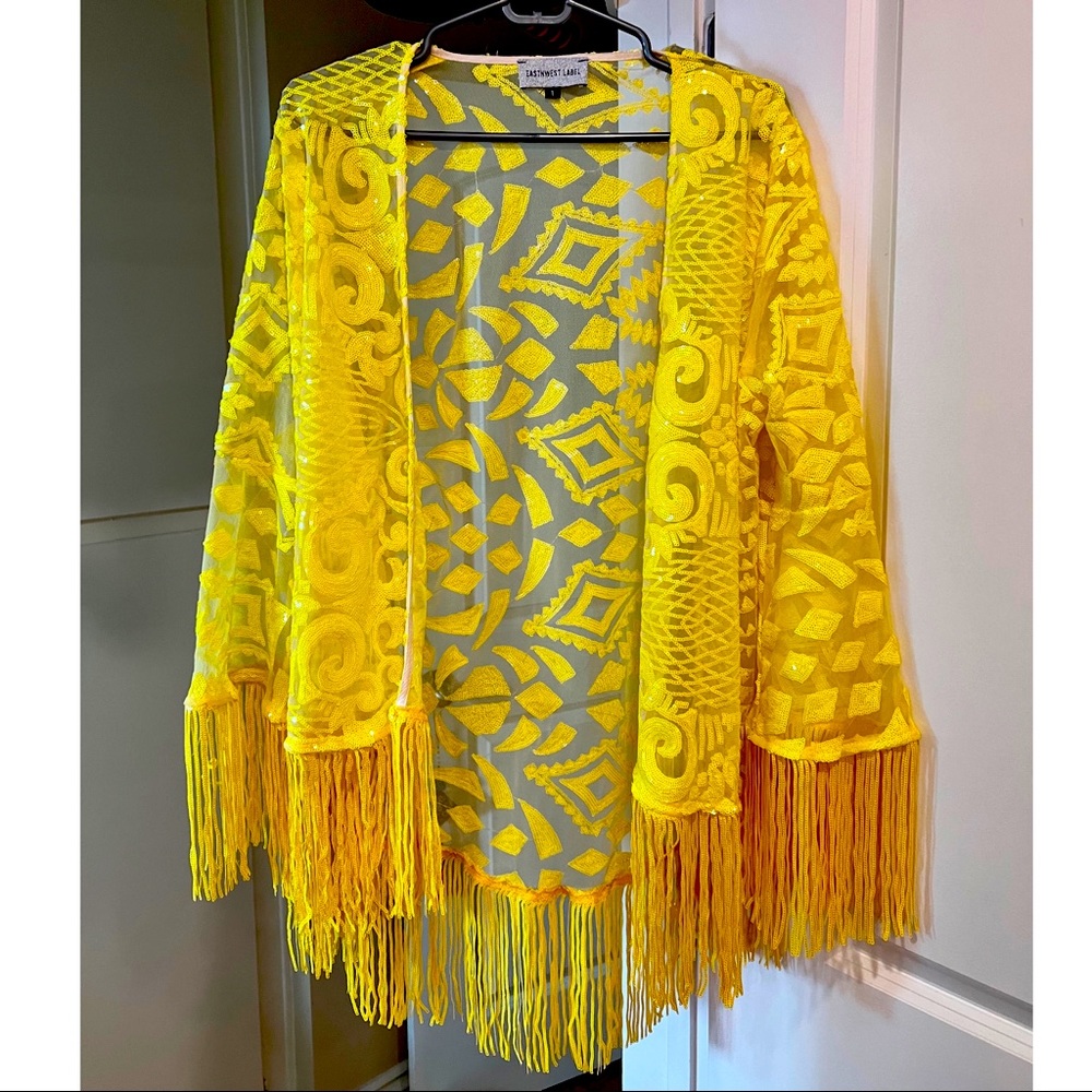 East n West Label Sequin Jacket